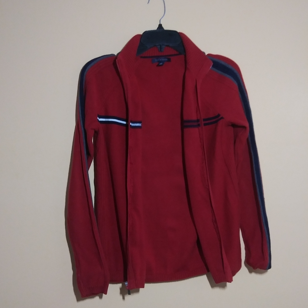 Tommy Hilfiger Red Open Sweater